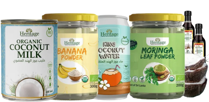 Selection of Heritage Organic products