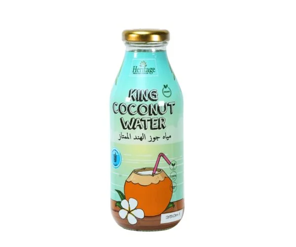 King Coconut Water 350ml Glass